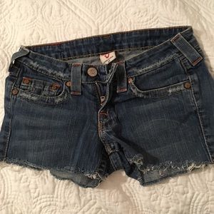 True Religion daisy duke jean shorts size 27